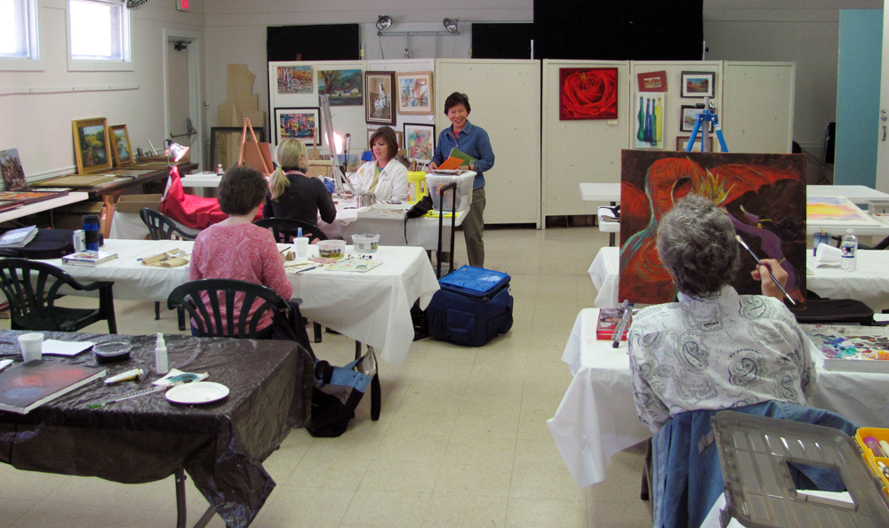 Inside the Studio on an Open Studio day